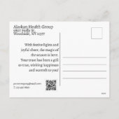 Schöne Weihnachtskarte Feiertagspostkarte (Rückseite)