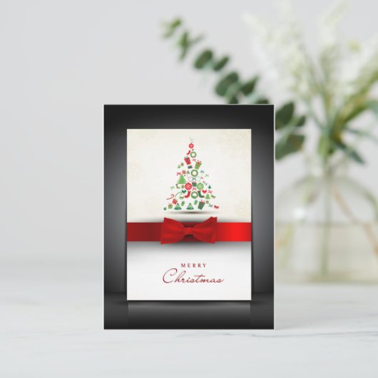 Schöne Weihnachtskarte Feiertagspostkarte (Stehend Vorderseite)