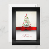 Schöne Weihnachtskarte Feiertagspostkarte (Vorne/Hinten)