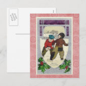 Schöne Weihnachtskarte Feiertagspostkarte (Vorne/Hinten)