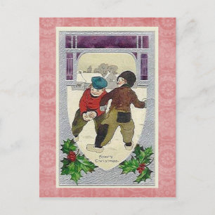 Schöne Weihnachtskarte Feiertagspostkarte