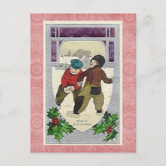 Schöne Weihnachtskarte Feiertagspostkarte (Vorderseite)