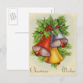 Schöne Weihnachtskarte Feiertagspostkarte (Vorne/Hinten)