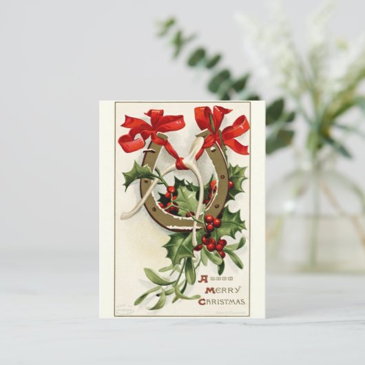 Schöne Weihnachtskarte Feiertagspostkarte (Stehend Vorderseite)