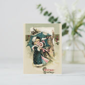 Schöne Weihnachtskarte Feiertagspostkarte (Stehend Vorderseite)