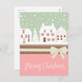 Schöne Weihnachtskarte Feiertagspostkarte (Vorne/Hinten)