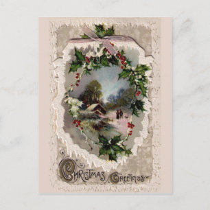 Schöne Weihnachtskarte Feiertagspostkarte