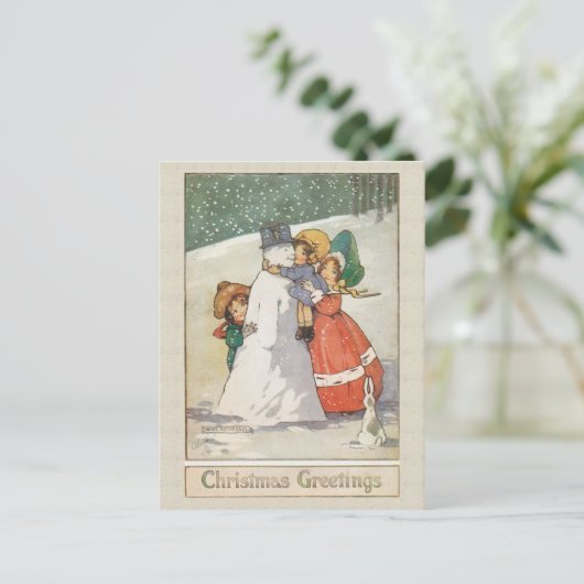 Schöne Weihnachtskarte Feiertagspostkarte (Stehend Vorderseite)