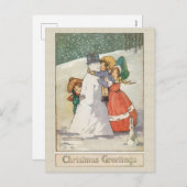 Schöne Weihnachtskarte Feiertagspostkarte (Vorne/Hinten)