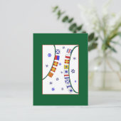 Schöne Weihnachtskarte Feiertagspostkarte (Stehend Vorderseite)