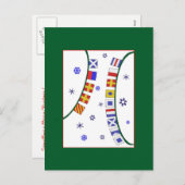 Schöne Weihnachtskarte Feiertagspostkarte (Vorne/Hinten)