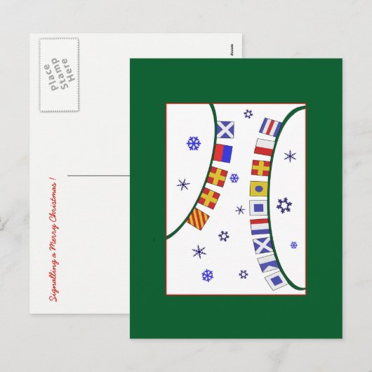 Schöne Weihnachtskarte Feiertagspostkarte (Vorne/Hinten)