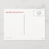 Schöne Weihnachtskarte Feiertagspostkarte (Rückseite)