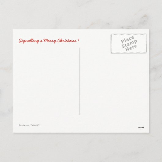 Schöne Weihnachtskarte Feiertagspostkarte (Rückseite)