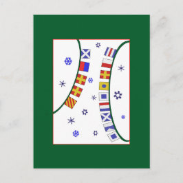 Schöne Weihnachtskarte Feiertagspostkarte