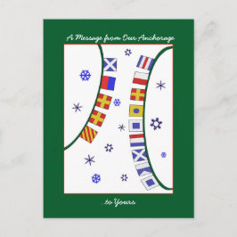 Schöne Weihnachtskarte Feiertagspostkarte