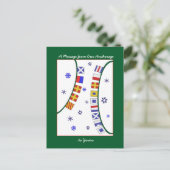 Schöne Weihnachtskarte Feiertagspostkarte (Stehend Vorderseite)