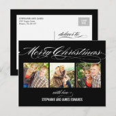 Schöne Weihnachtskarte Feiertagspostkarte (Vorne/Hinten)