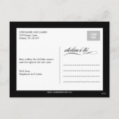 Schöne Weihnachtskarte Feiertagspostkarte (Rückseite)