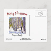 Schöne Weihnachtskarte für den Schneeberg Postkarte (Rückseite)