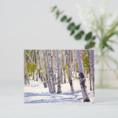 Schöne Weihnachtskarte für den Schneeberg Postkarte (Stehend Vorderseite)