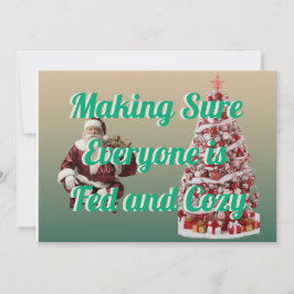 Schöne Weihnachtskarte für die Party Feiertagskarte