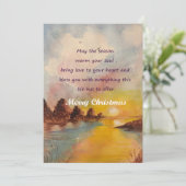 Schöne Weihnachtskarte gefüllt mit Freudeglück Feiertagskarte (Stehend Vorderseite)