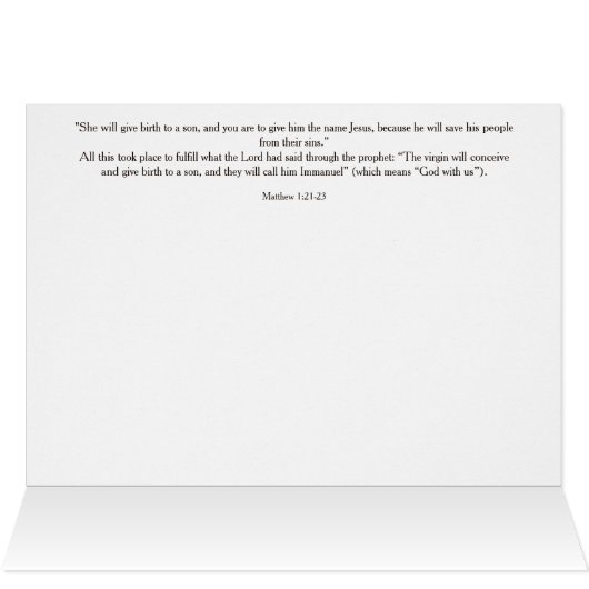 Schöne Weihnachtskarte gesegnet (Innenansicht Horizontal (Oben))