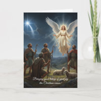 Schöne Weihnachtskarte Gute Nachricht große Freude