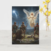 Schöne Weihnachtskarte Gute Nachricht große Freude Karte (Gelbe Blume)