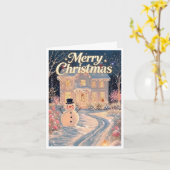 Schöne Weihnachtskarte Karte (Gelbe Blume)