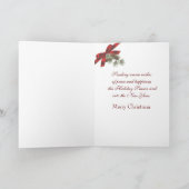 Schöne Weihnachtskarte mit Couple Dankeskarte (Innenseite)