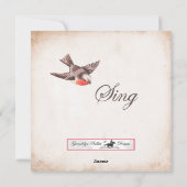 Schöne Weihnachtskarte mit Rentieren, Amaryllis &  Feiertagskarte (Rückseite)