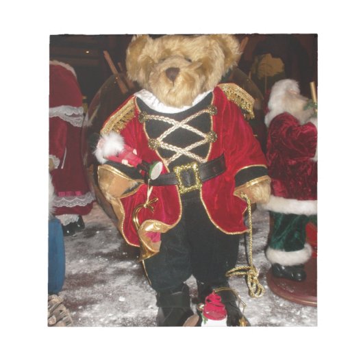 Schöne Weihnachtskarte Notizblock (Vorderseite)