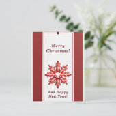 Schöne Weihnachtskarte Postkarte (Stehend Vorderseite)