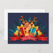 Schöne Weihnachtskarte Postkarte (Vorne/Hinten)