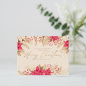 Schöne Weihnachtskarte Postkarte (Stehend Vorderseite)