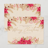 Schöne Weihnachtskarte Postkarte (Vorne/Hinten)