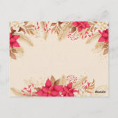 Schöne Weihnachtskarte Postkarte (Rückseite)