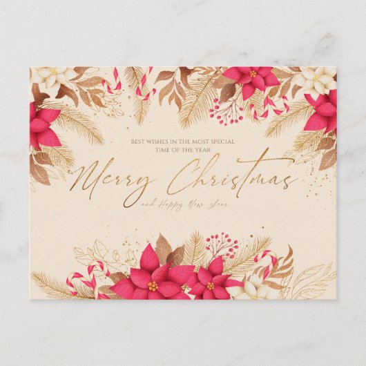 Schöne Weihnachtskarte Postkarte (Vorderseite)