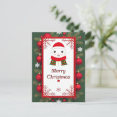 Schöne Weihnachtskarte Postkarte (Stehend Vorderseite)