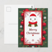 Schöne Weihnachtskarte Postkarte (Vorne/Hinten)