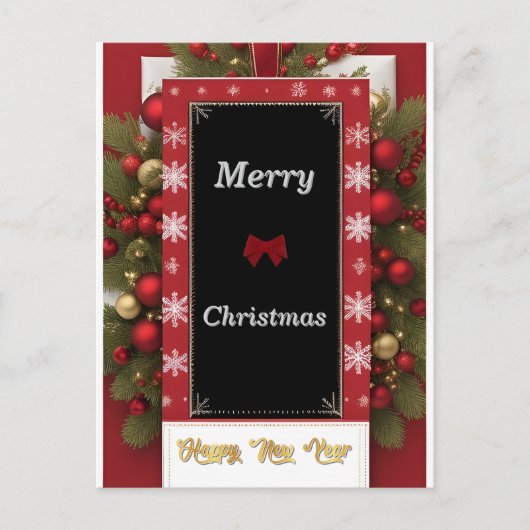 Schöne Weihnachtskarte Postkarte (Vorderseite)