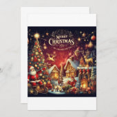 Schöne Weihnachtskarten Einladung (Vorne/Hinten)