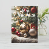 Schöne Weihnachtskarten für Jahresfeiertage Feiertagskarte (Stehend Vorderseite)