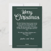 Schöne Weihnachtskarten für Jahresfeiertage Feiertagskarte (Rückseite)