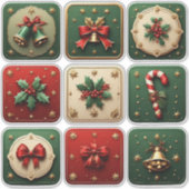 Schöne Weihnachtskekse Aufkleber (Vorderseite)