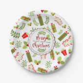 Schöne Weihnachtskripte Pappteller (Vorderseite)