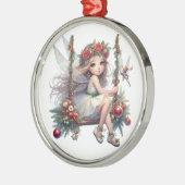 Schöne Weihnachtsküche mit Wasserfarbe Ornament Aus Metall (Links)