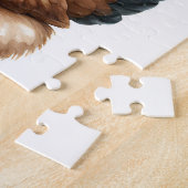Schöne Weihnachtskuh mit Rooster Weihnachten Puzzle (Seite)